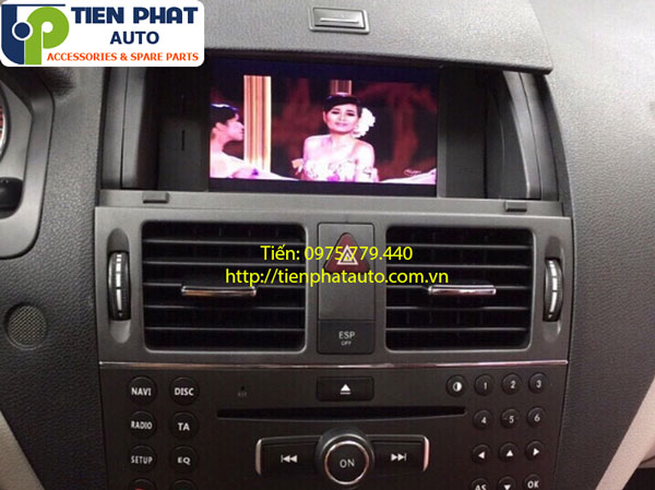 Màn hình DVD Android cắm sim 4G cho xe Mercedes C200