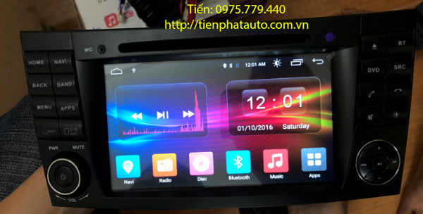 Lắp đặt màn hình DVD Android 4G cho Mercedes E280