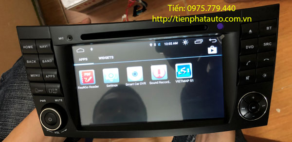 Lắp đặt màn hình DVD Android 4G cho Mercedes E280