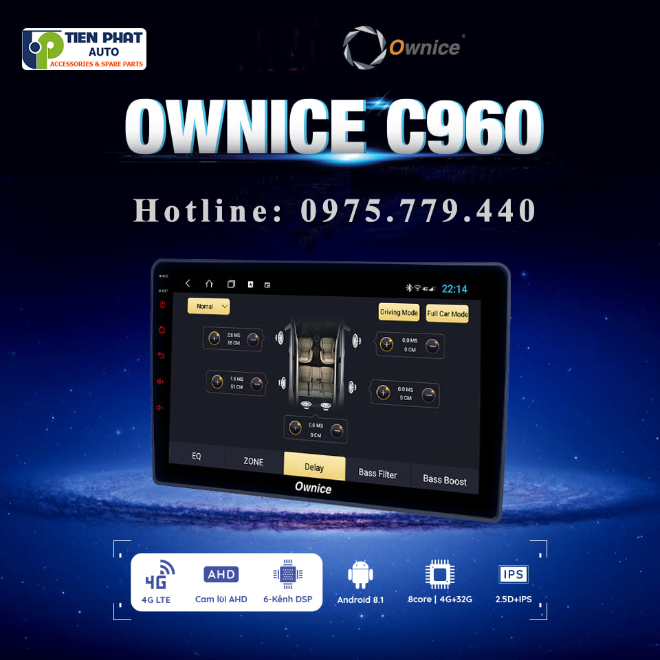 Đầu DVD Android Ownice C960 cho xe Mercedes