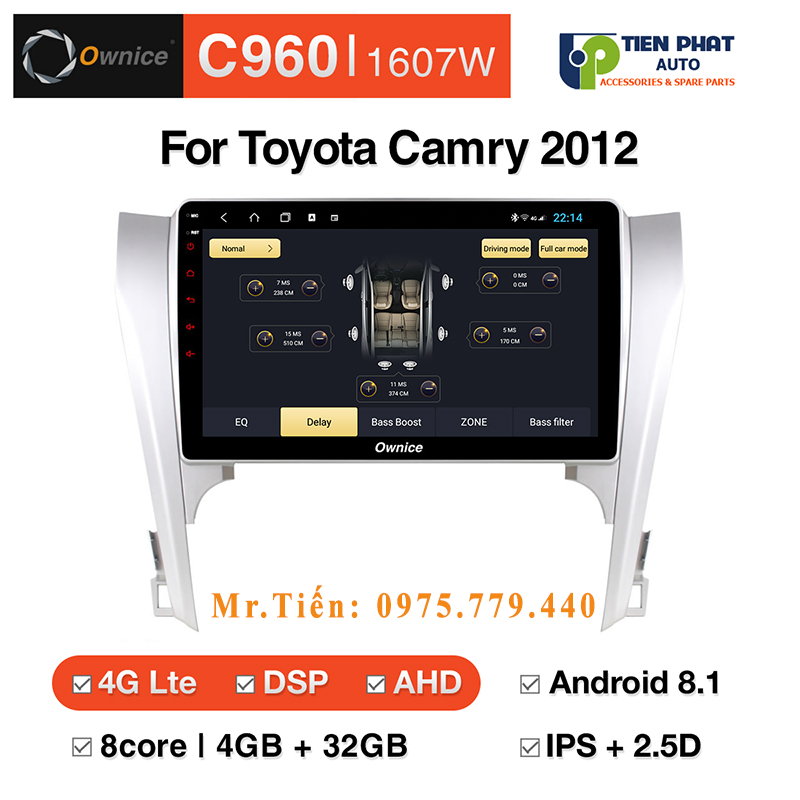 Màn hình DVD Ownice C960 cho Toyota Camry 2012