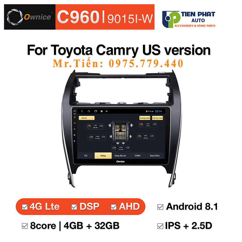 Địa Chỉ Lắp DVD android Ownice C960 Toyota Camry US Giá Tốt